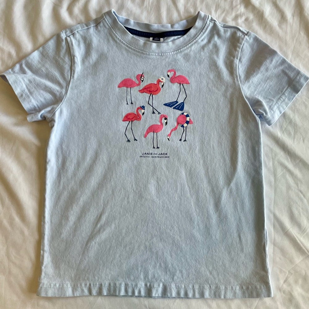 Janie & Just flamingo 🦩 tee